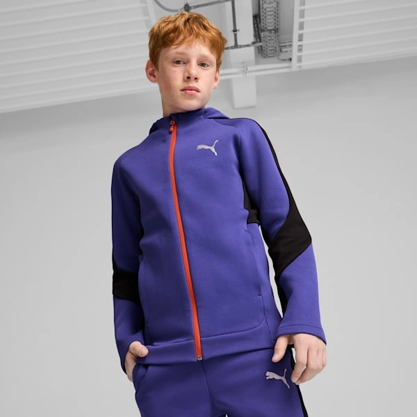 PUMA EVOSTRIPE: Bold Big Kids Hoodie - Ultimate Comfort & Style.